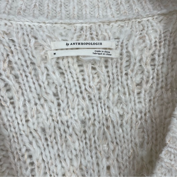 Anthropologie Cream V-Neck Sweater - Picture 14 of 14